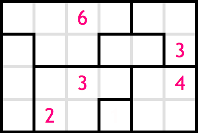 Sample Hadoku puzzle